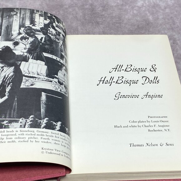 All-Bisque & Half-Bisque Dolls By Genevieve Angione Hardcover 1969 - Picture 3 of 9